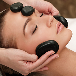 destress hot stone